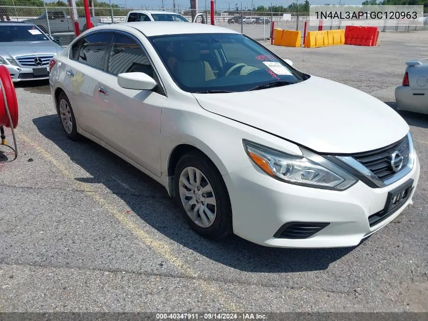 2016 Nissan Altima 2.5 S VIN: 1N4AL3AP1GC120963 Lot: 40347911