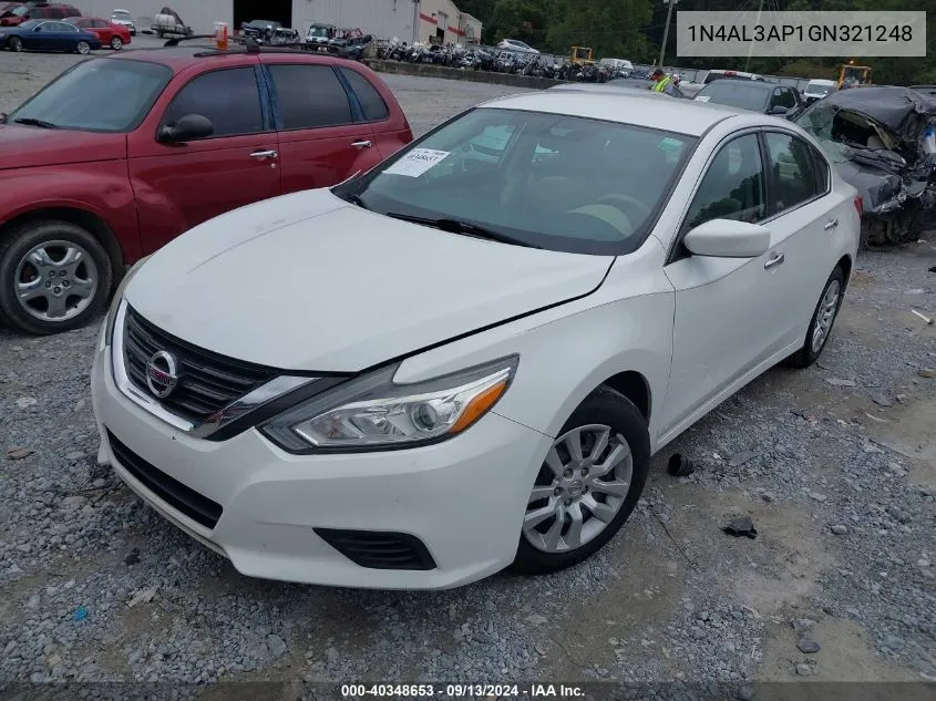 2016 Nissan Altima 2.5 S VIN: 1N4AL3AP1GN321248 Lot: 40348653