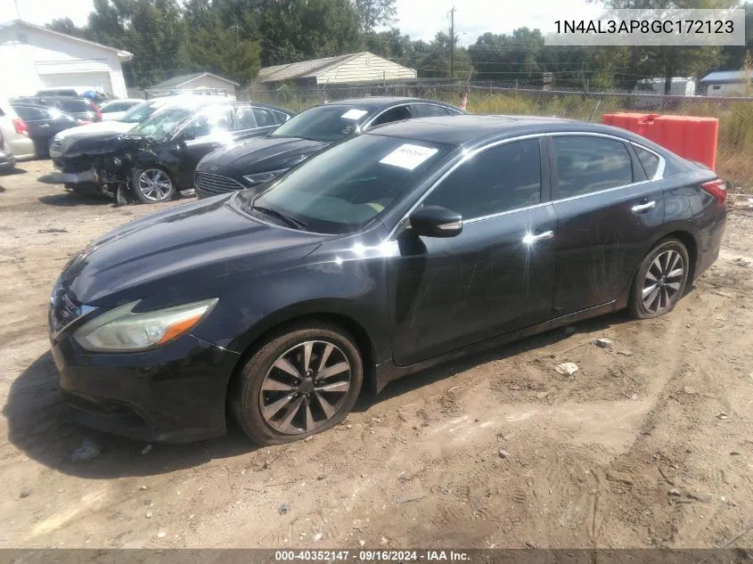 2016 Nissan Altima 2.5 Sv VIN: 1N4AL3AP8GC172123 Lot: 40352147