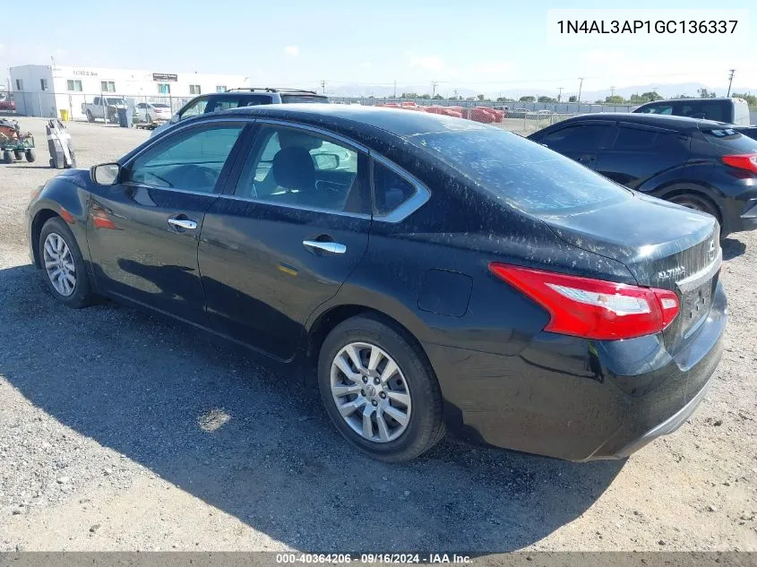 1N4AL3AP1GC136337 2016 Nissan Altima 2.5/2.5 S/2.5 Sl/2.5 Sr/2.5 Sv