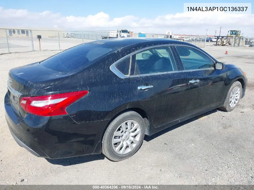 1N4AL3AP1GC136337 2016 Nissan Altima 2.5/2.5 S/2.5 Sl/2.5 Sr/2.5 Sv