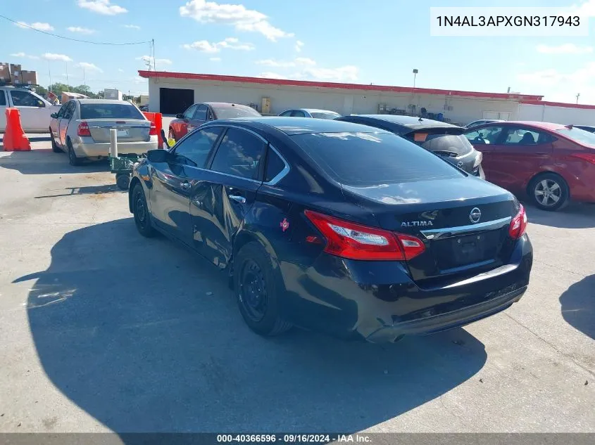 1N4AL3APXGN317943 2016 Nissan Altima 2.5/2.5 S/2.5 Sl/2.5 Sr/2.5 Sv