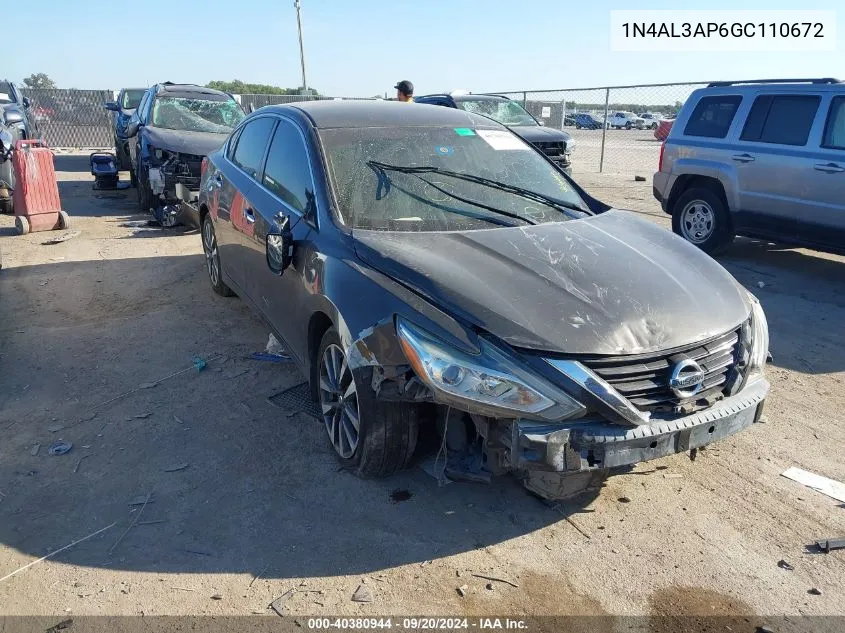 1N4AL3AP6GC110672 2016 Nissan Altima 2.5 Sv