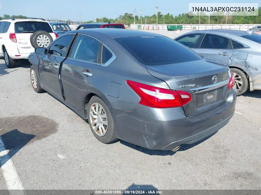 1N4AL3APXGC231124 2016 Nissan Altima 2.5/2.5 S/2.5 Sl/2.5 Sr/2.5 Sv