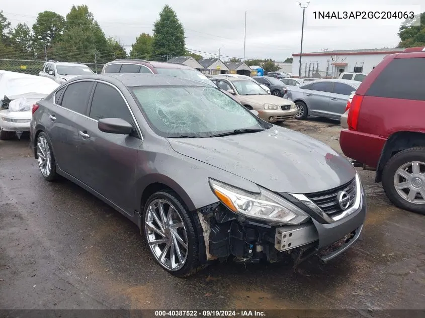 2016 Nissan Altima 2.5 S VIN: 1N4AL3AP2GC204063 Lot: 40387522