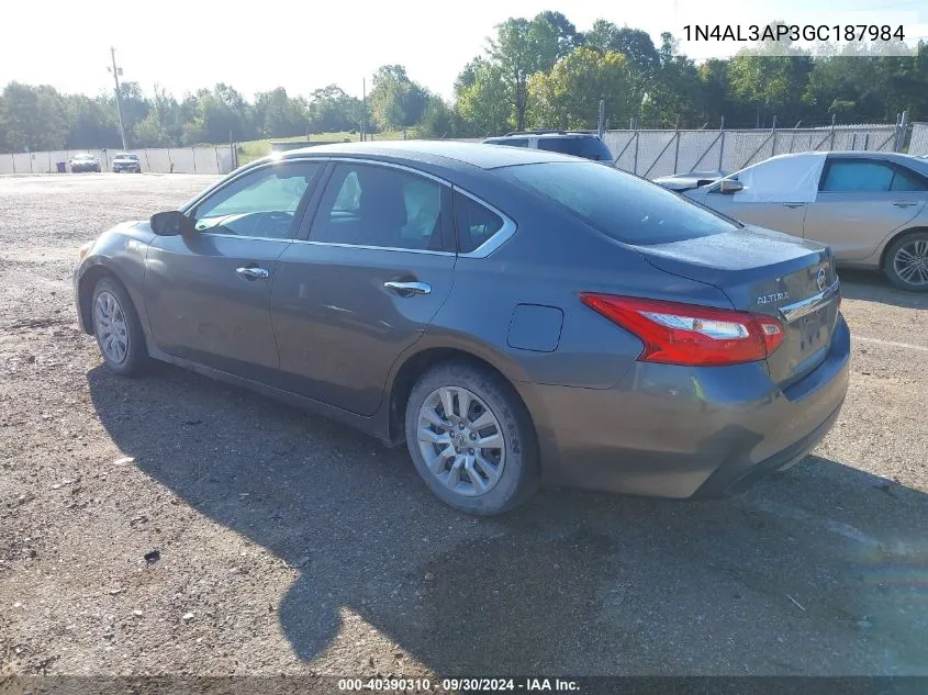 1N4AL3AP3GC187984 2016 Nissan Altima 2.5/S/Sv/Sl/Sr