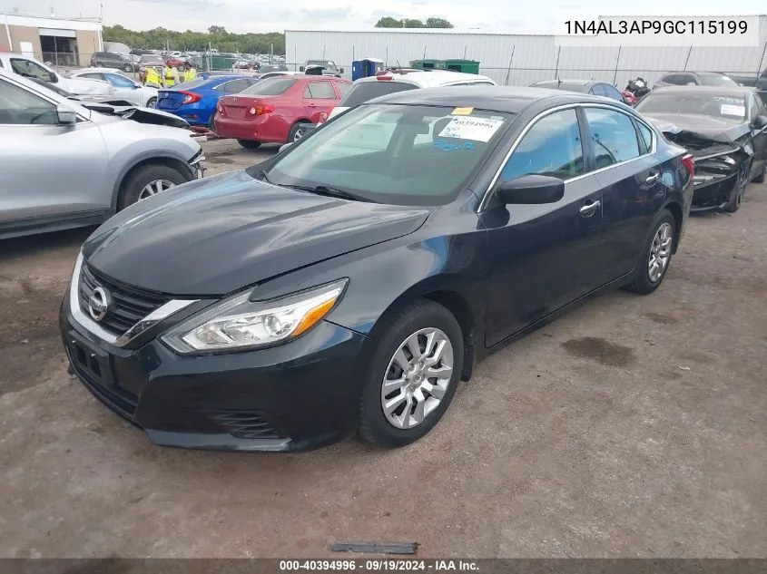 2016 Nissan Altima 2.5 S VIN: 1N4AL3AP9GC115199 Lot: 40394996