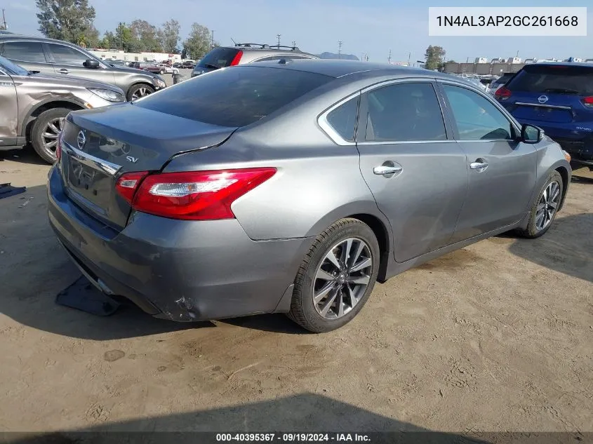 1N4AL3AP2GC261668 2016 Nissan Altima 2.5 Sv