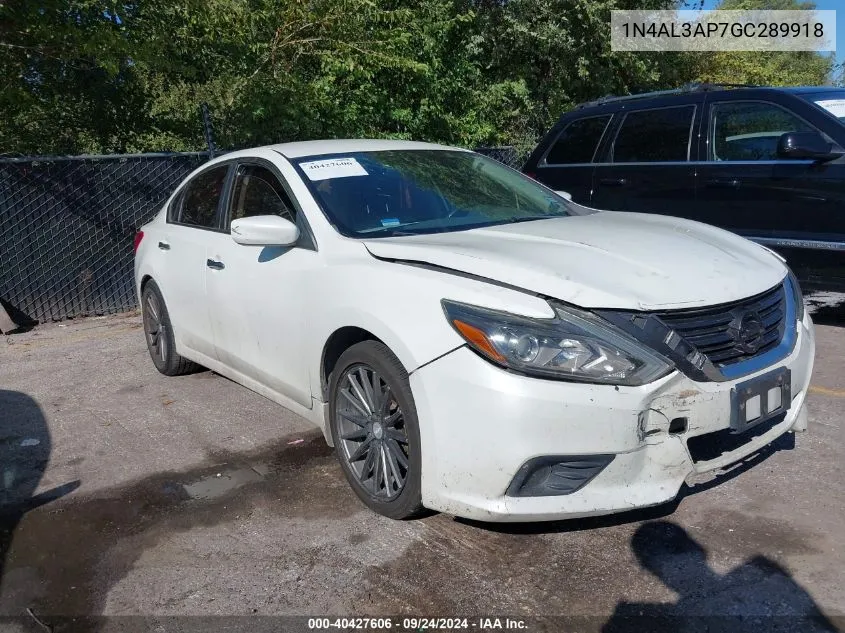 2016 Nissan Altima 2.5 Sr VIN: 1N4AL3AP7GC289918 Lot: 40427606