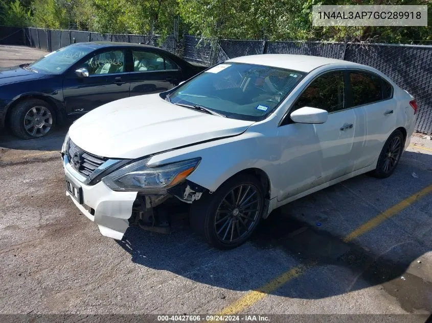 2016 Nissan Altima 2.5 Sr VIN: 1N4AL3AP7GC289918 Lot: 40427606