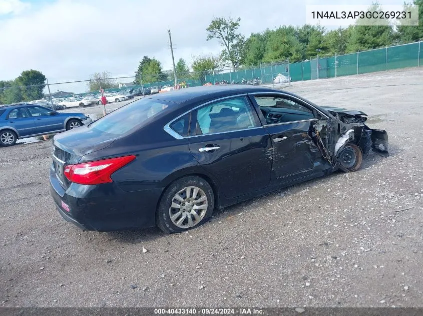 1N4AL3AP3GC269231 2016 Nissan Altima 2.5 S