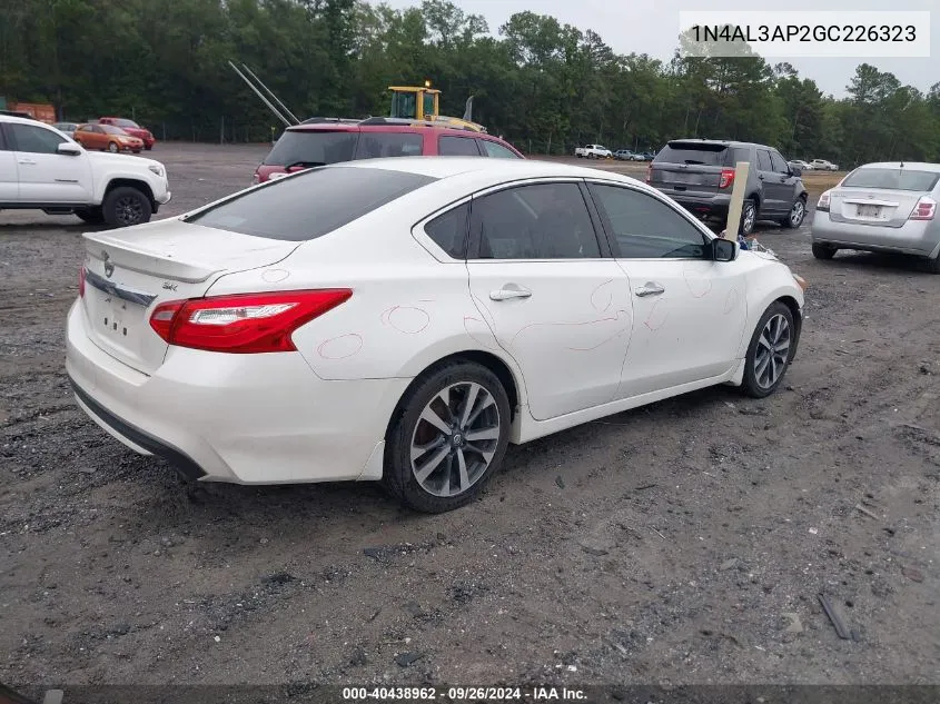 2016 Nissan Altima 2.5 Sr VIN: 1N4AL3AP2GC226323 Lot: 40438962