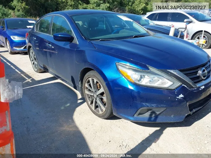 2016 Nissan Altima 2.5 Sr VIN: 1N4AL3AP2GC230727 Lot: 40439089