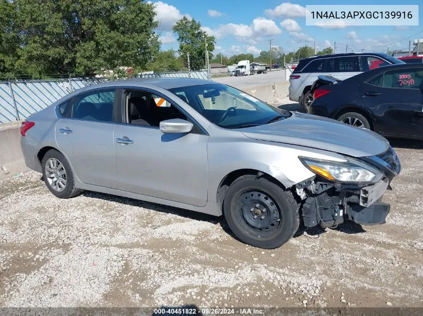 1N4AL3APXGC139916 2016 Nissan Altima 2.5 S