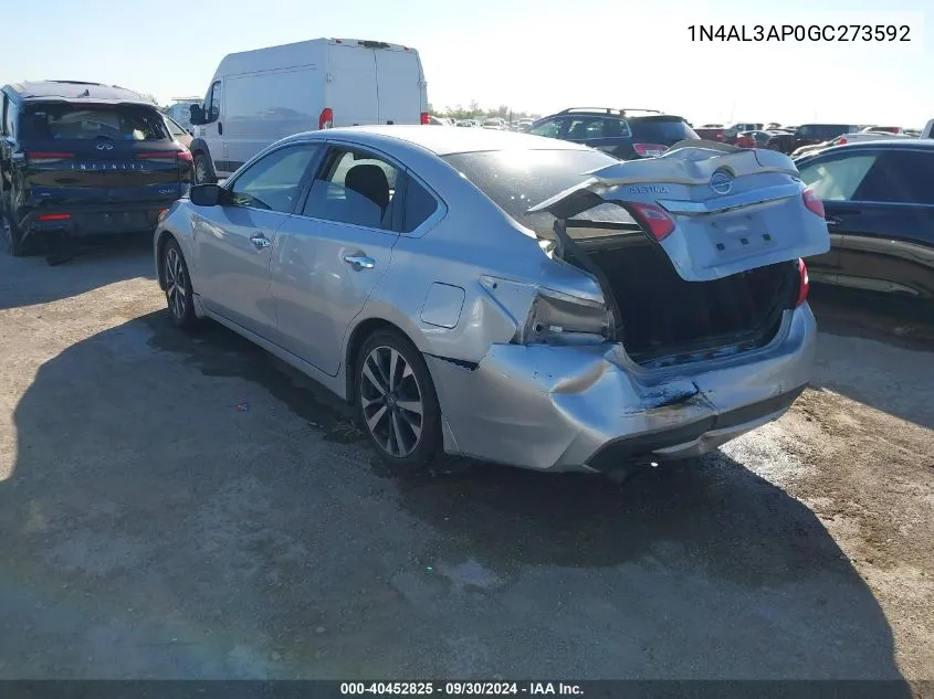 2016 Nissan Altima 2.5/S/Sv/Sl/Sr VIN: 1N4AL3AP0GC273592 Lot: 40452825