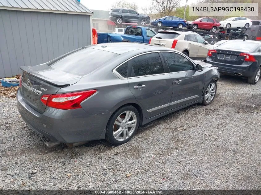 2016 Nissan Altima 3.5 Sl VIN: 1N4BL3AP9GC198430 Lot: 77312574