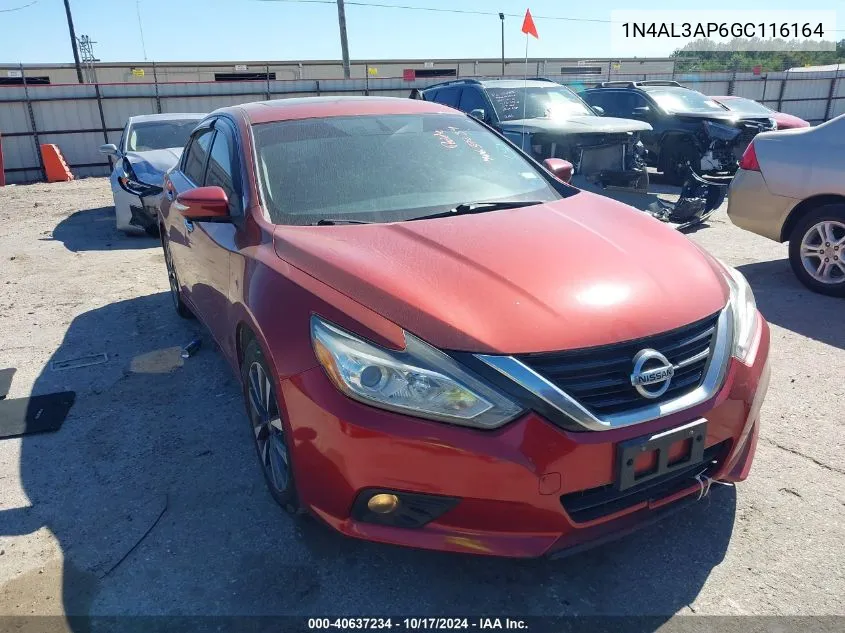 2016 Nissan Altima 2.5 Sl VIN: 1N4AL3AP6GC116164 Lot: 40637234