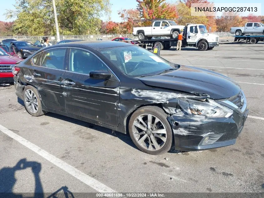 2016 Nissan Altima 2.5 Sr VIN: 1N4AL3AP0GC287413 Lot: 40651698