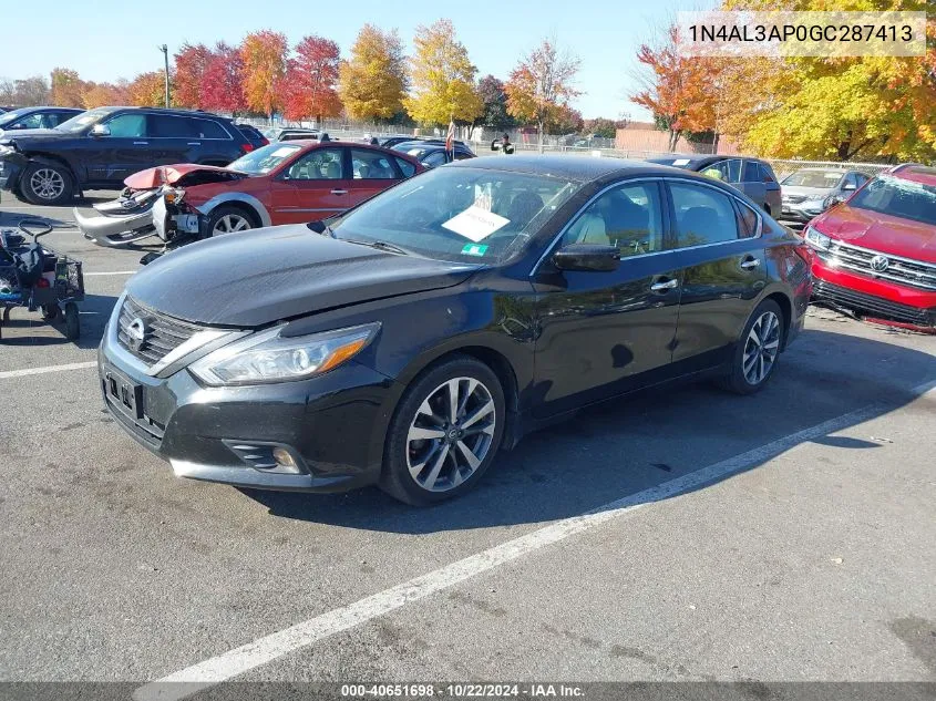 2016 Nissan Altima 2.5 Sr VIN: 1N4AL3AP0GC287413 Lot: 40651698