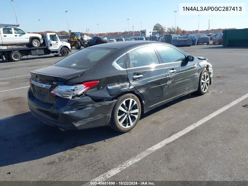 2016 Nissan Altima 2.5 Sr VIN: 1N4AL3AP0GC287413 Lot: 40651698