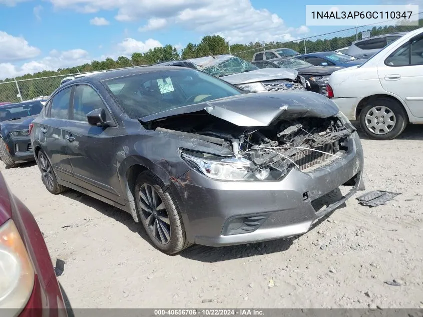 2016 Nissan Altima 2.5 Sv VIN: 1N4AL3AP6GC110347 Lot: 40656706