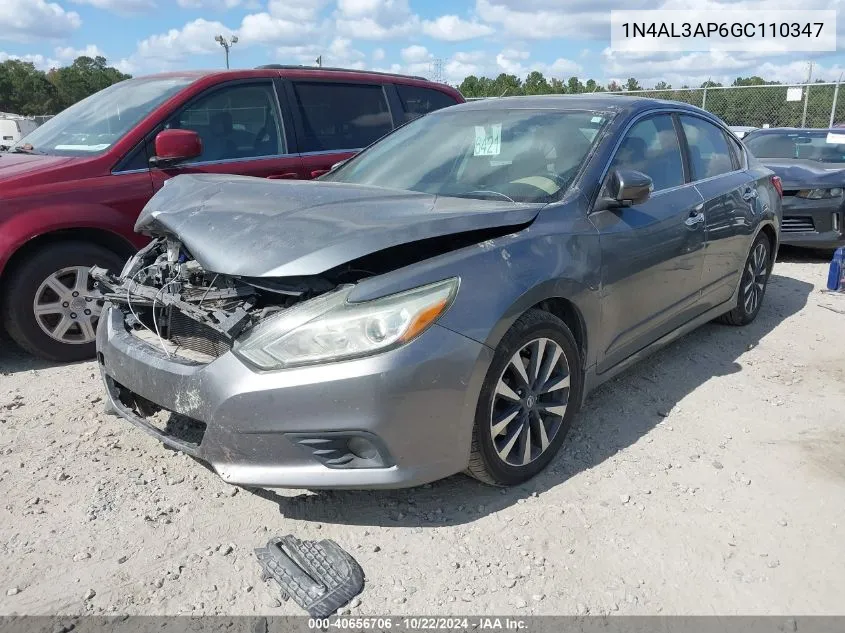 2016 Nissan Altima 2.5 Sv VIN: 1N4AL3AP6GC110347 Lot: 40656706