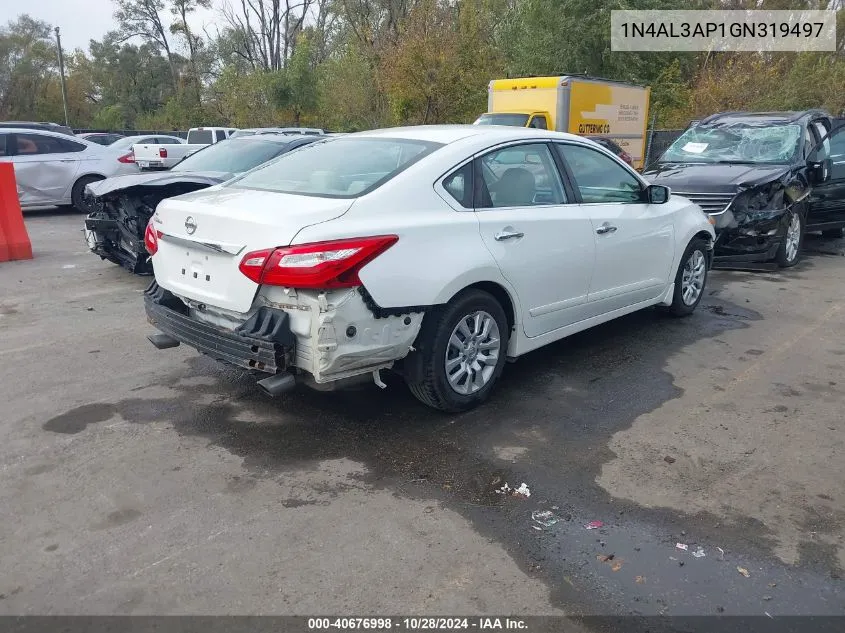 2016 Nissan Altima 2.5 S VIN: 1N4AL3AP1GN319497 Lot: 40676998