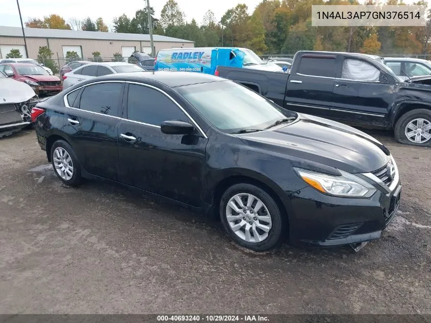 2016 Nissan Altima 2.5 S VIN: 1N4AL3AP7GN376514 Lot: 40693240