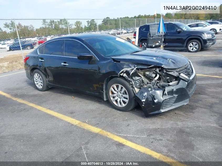 2016 Nissan Altima 2.5 S VIN: 1N4AL3AP2GC249410 Lot: 40704613