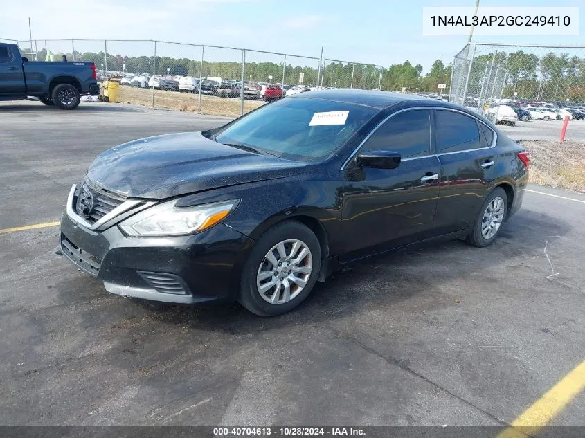 2016 Nissan Altima 2.5 S VIN: 1N4AL3AP2GC249410 Lot: 40704613