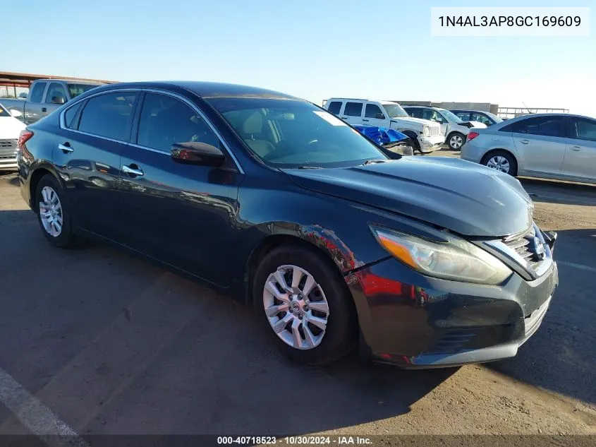 2016 Nissan Altima 2.5/2.5 S/2.5 Sl/2.5 Sr/2.5 Sv VIN: 1N4AL3AP8GC169609 Lot: 40718523