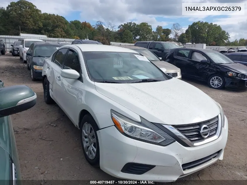 2016 Nissan Altima 2.5 S VIN: 1N4AL3APXGC26379 Lot: 40719457