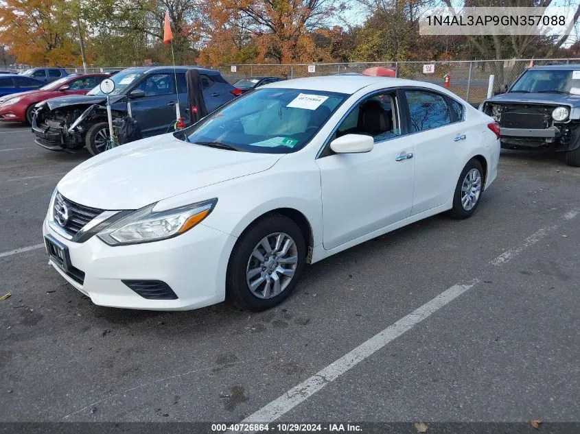 2016 Nissan Altima 2.5 S VIN: 1N4AL3AP9GN357088 Lot: 40726864