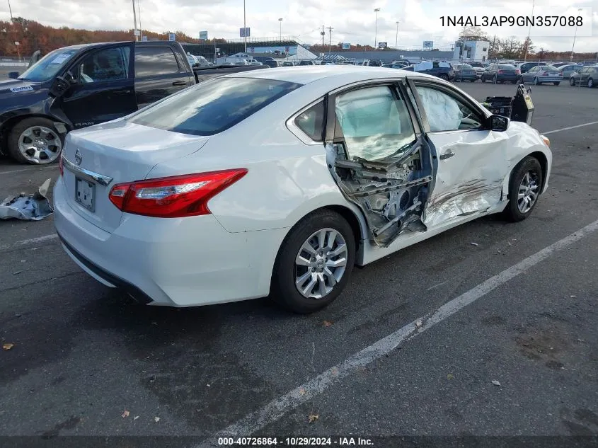 2016 Nissan Altima 2.5 S VIN: 1N4AL3AP9GN357088 Lot: 40726864