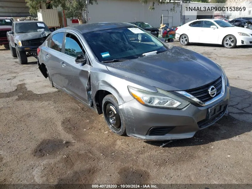 2016 Nissan Altima 2.5/2.5 S/2.5 Sl/2.5 Sr/2.5 Sv VIN: 1N4AL3AP9GC153869 Lot: 40728203