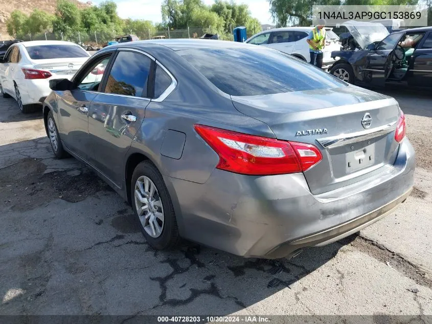 2016 Nissan Altima 2.5/2.5 S/2.5 Sl/2.5 Sr/2.5 Sv VIN: 1N4AL3AP9GC153869 Lot: 40728203