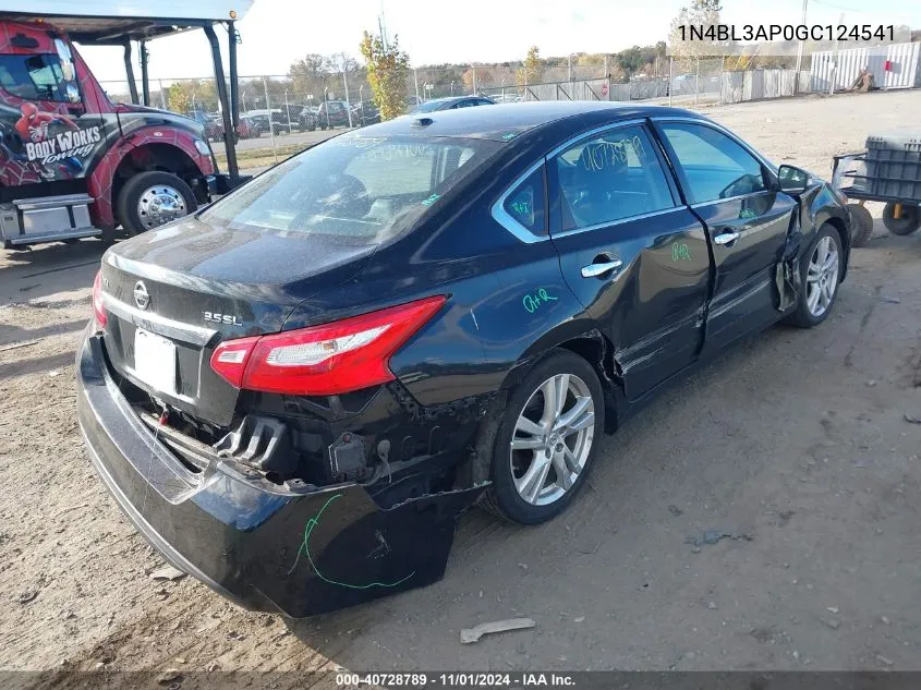 2016 Nissan Altima 3.5 Sl/3.5 Sr VIN: 1N4BL3AP0GC124541 Lot: 40728789