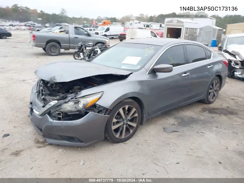 2016 Nissan Altima 3.5 Sr VIN: 1N4BL3AP5GC173136 Lot: 40737779