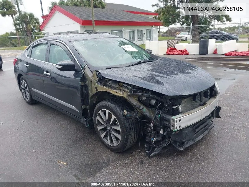 2016 Nissan Altima 2.5 Sl VIN: 1N4AL3AP4GC268105 Lot: 40738551