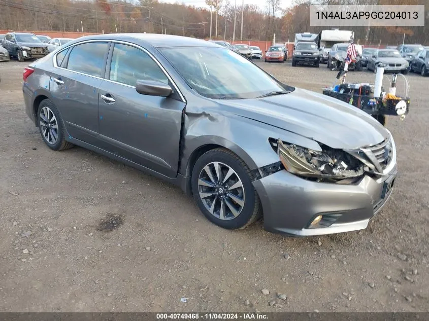 2016 Nissan Altima 2.5 Sv VIN: 1N4AL3AP9GC204013 Lot: 40749468