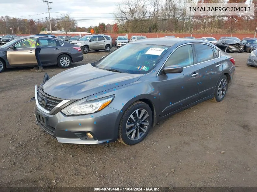 2016 Nissan Altima 2.5 Sv VIN: 1N4AL3AP9GC204013 Lot: 40749468