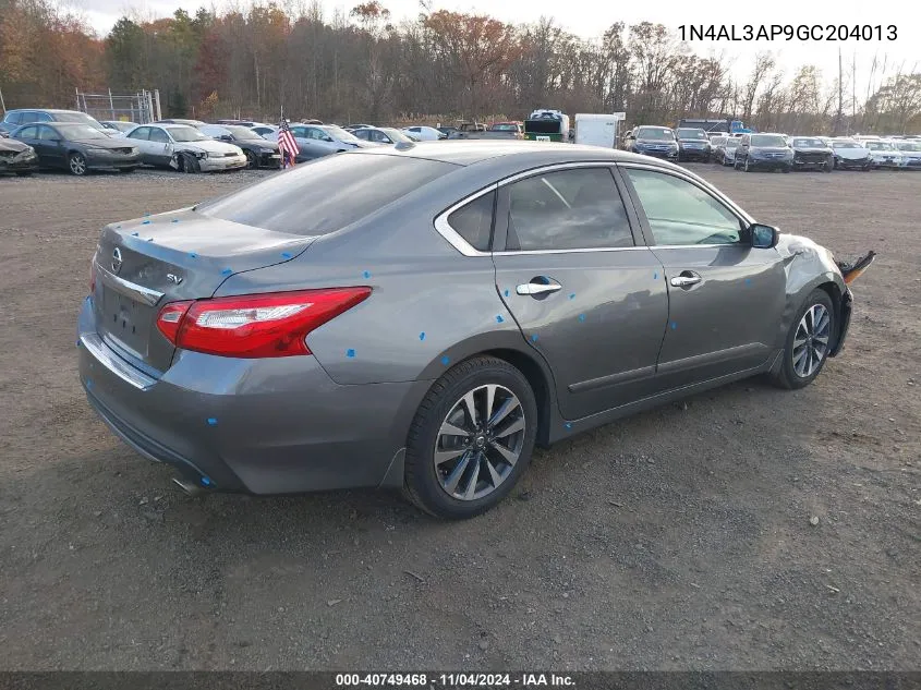 2016 Nissan Altima 2.5 Sv VIN: 1N4AL3AP9GC204013 Lot: 40749468