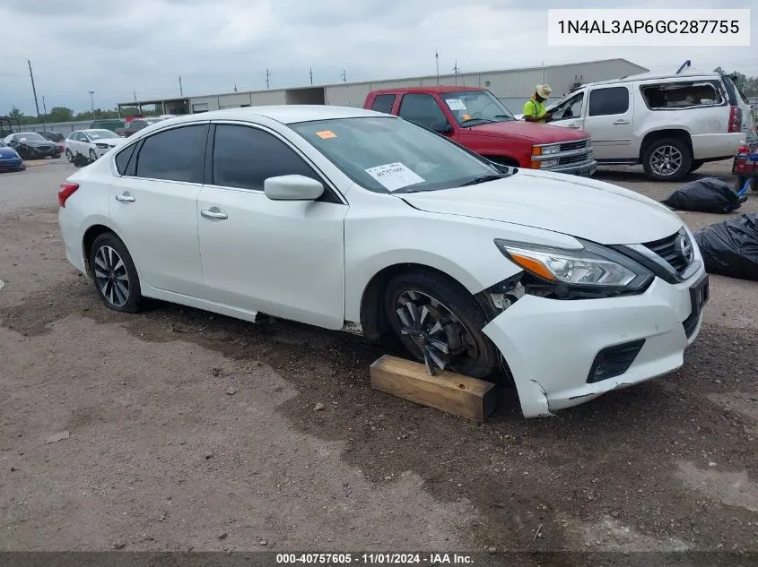 2016 Nissan Altima 2.5 Sv VIN: 1N4AL3AP6GC287755 Lot: 40757605