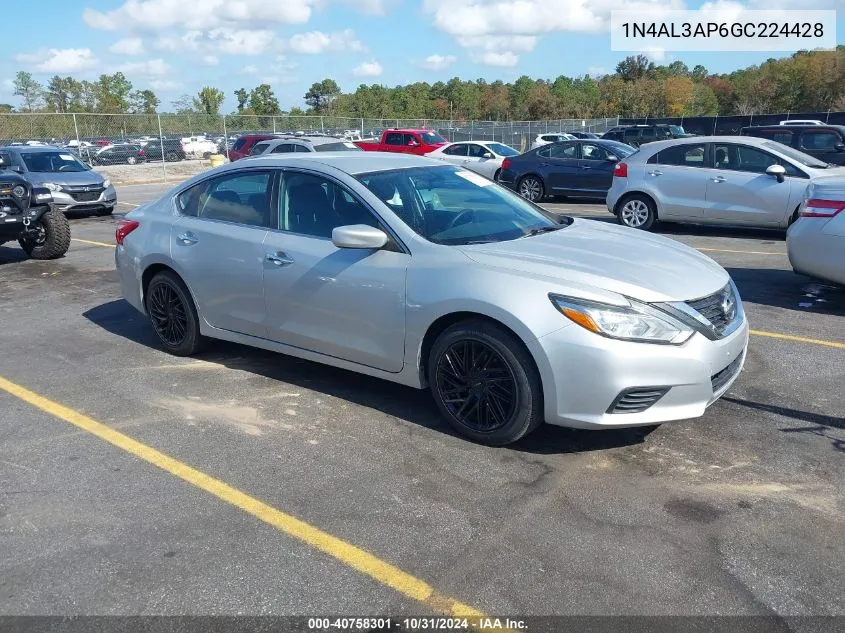 2016 Nissan Altima 2.5/2.5 S/2.5 Sl/2.5 Sr/2.5 Sv VIN: 1N4AL3AP6GC224428 Lot: 40758301