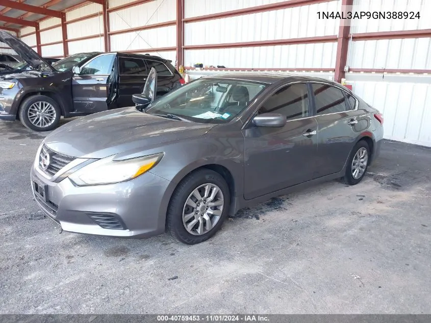 2016 Nissan Altima 2.5 S VIN: 1N4AL3AP9GN388924 Lot: 40759453