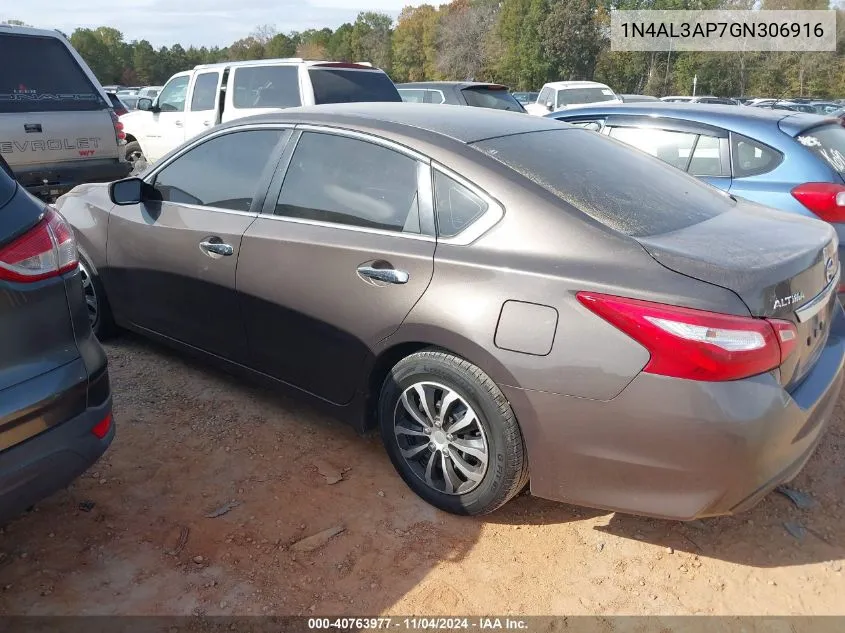 2016 Nissan Altima 2.5/S/Sv/Sl/Sr VIN: 1N4AL3AP7GN306916 Lot: 40763977