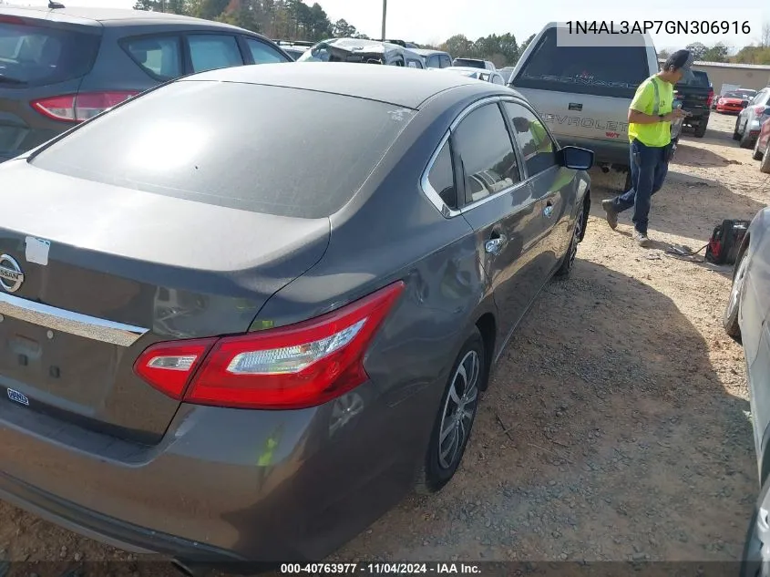 2016 Nissan Altima 2.5/S/Sv/Sl/Sr VIN: 1N4AL3AP7GN306916 Lot: 40763977