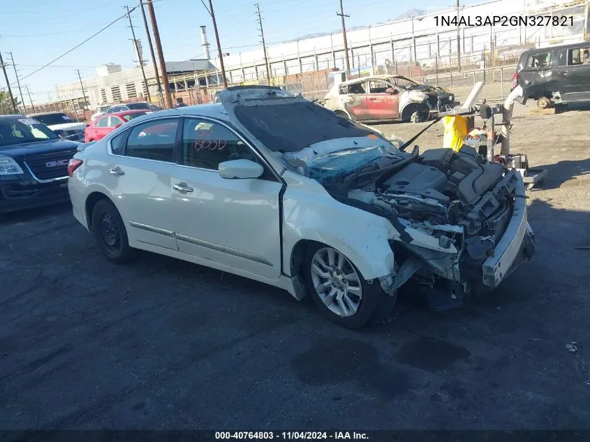 2016 Nissan Altima 2.5 S VIN: 1N4AL3AP2GN327821 Lot: 40764803