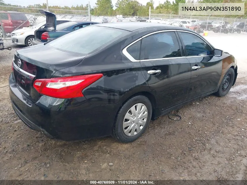 1N4AL3AP9GN351890 2016 Nissan Altima 2.5/2.5 S/2.5 Sl/2.5 Sr/2.5 Sv