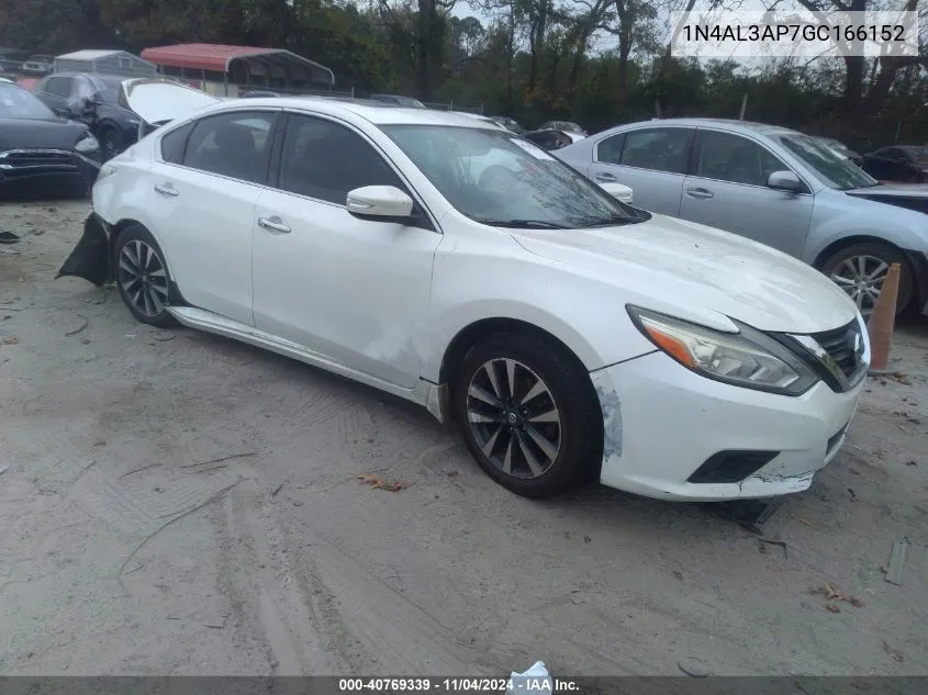 2016 Nissan Altima 2.5 Sl VIN: 1N4AL3AP7GC166152 Lot: 40769339